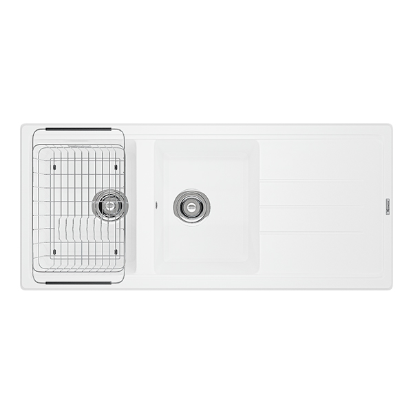 CHẬU RỬA BÁT KONOX GRANITE SINK PHOENIX 1160 WHITE SILVER