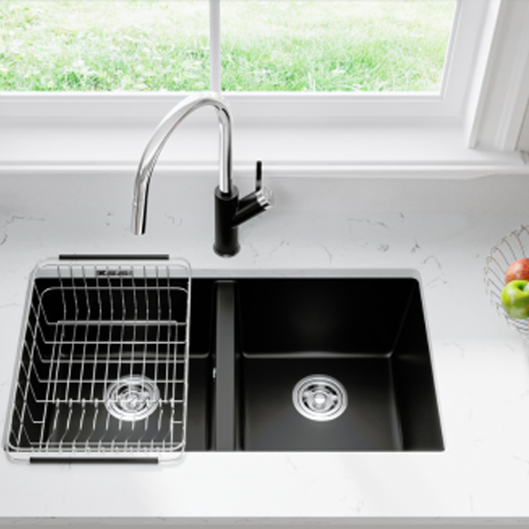 CHẬU RỬA BÁT KONOX GRANITE SINK VELOCI 760D BLACK