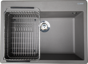 CHẬU RỬA BÁT KONOX GRANITE SINK RUVITA 680 GREY