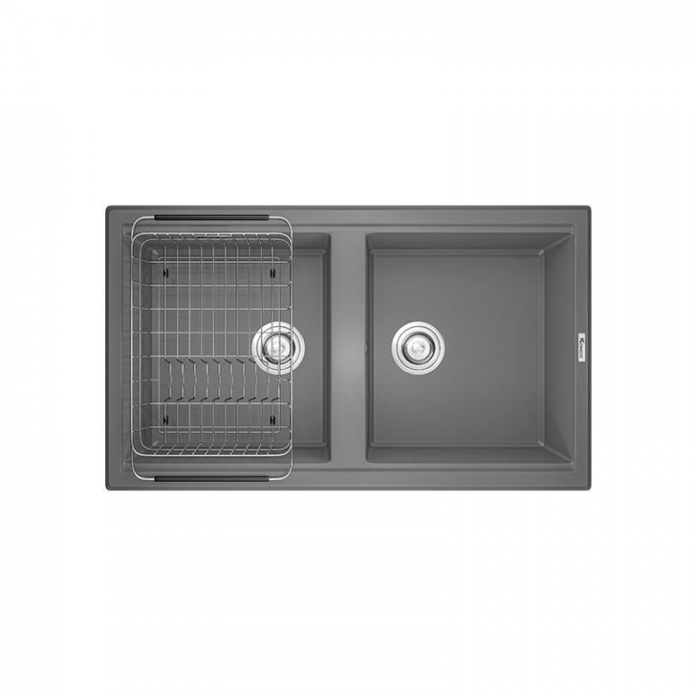 CHẬU RỬA BÁT KONOX GRANITE SINK PHOENIX SMART 860 GREY