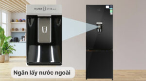 TỦ LẠNH ELECTROLUX NGĂN ĐÁ DƯỚI EBB3462K-H INVERTER ULTIMATETASTE 300 308L MÀU ĐEN BÓNG ( CÓ NGĂN ĐÔNG MỀM) - electrolux ebb3462k h 091222 025343 1