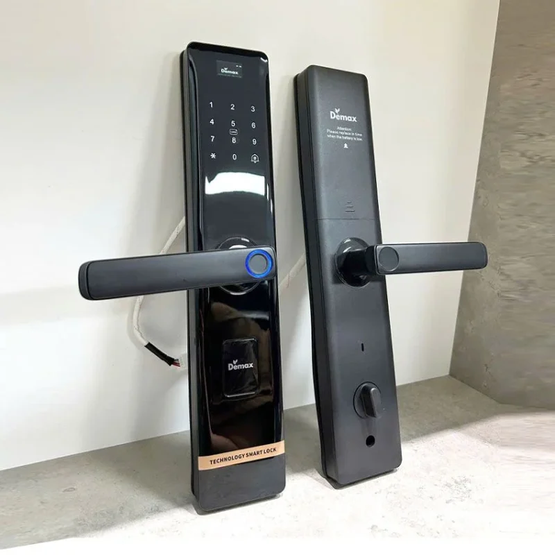 HÌNH ẢNH THỰC TẾ CỦA KHÓA CỬA VÂN TAY APP WIFI DEMAX SL-C619 BN