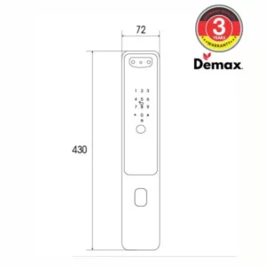 KHÓA CỬA NHẬN DIỆN APP WIFI DEMAX SL899 GC - khoa thong minh demax sl899 gc tieu chuan duc6