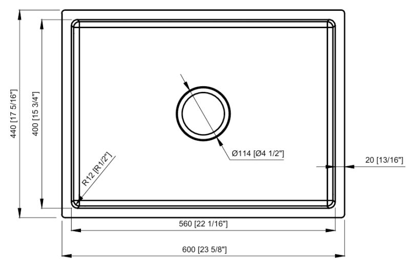 CHẬU RỬA BÁT KONOX WORKSTATION SINK – UNDERMOUNT SINK KN6046SU