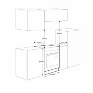 BẾP TỪ KẾT HỢP LÒ NƯỚNG ELECTROLUX LKI640200X ULTIMATETASTE 700 - 54L - kt 2