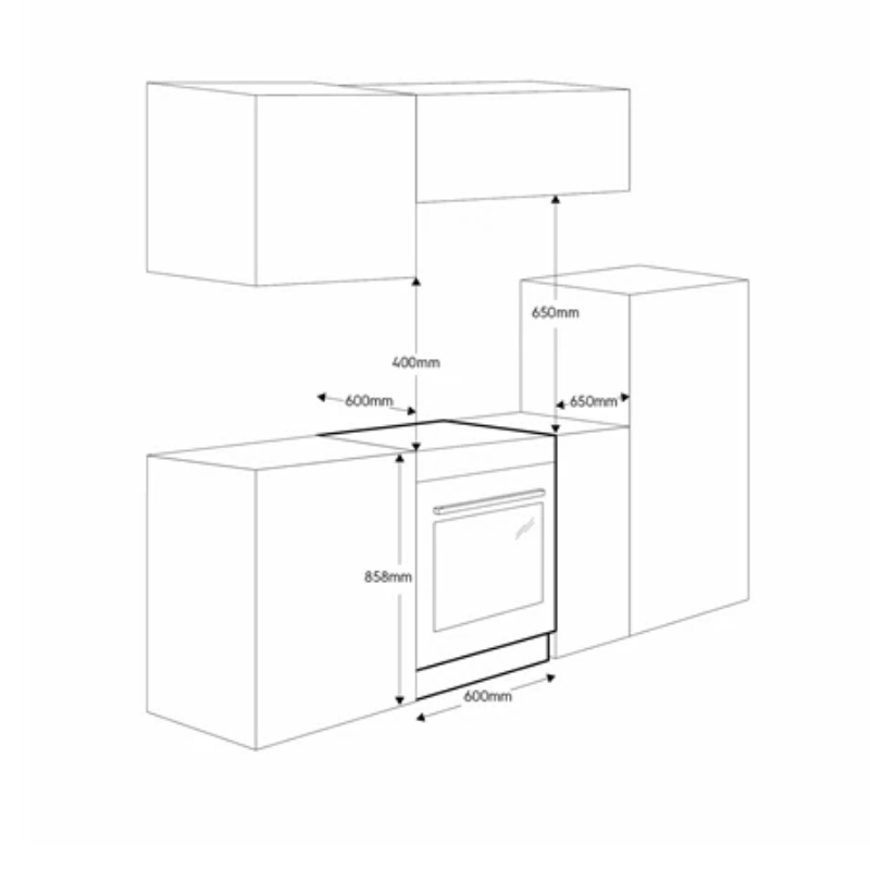 BẾP TỪ KẾT HỢP LÒ NƯỚNG ELECTROLUX LKI640200X ULTIMATETASTE 700 - 54L