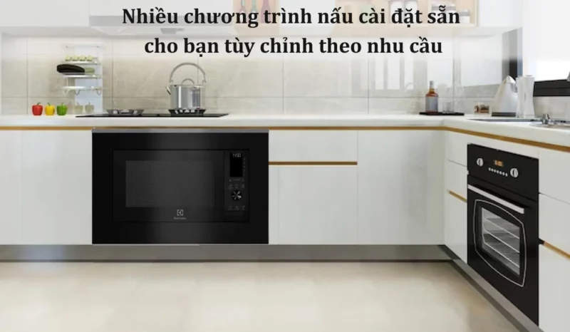 LÒ VI SÓNG ÂM ELECTROLUX EMSB30XCF TÍCH HỢP NƯỚNG ĐỐI LƯU ULTIMATETASTE 900 30L