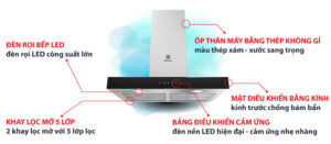 MÁY HÚT MÙI ELECTROLUX EFC735SAR DẠNG ỐNG - may hut mui electrolux efc 735 sar 2