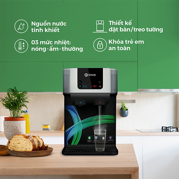 MÁY LỌC NƯỚC ĐẶT BÀN A. O. SMITH ROSS™ ECO-AOC75PUR