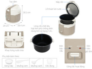 NỒI CƠM ĐIỆN ELECTROLUX E4RC1-350B - nap gai 18 lit electrolux e4rc1 350b 15 1 1