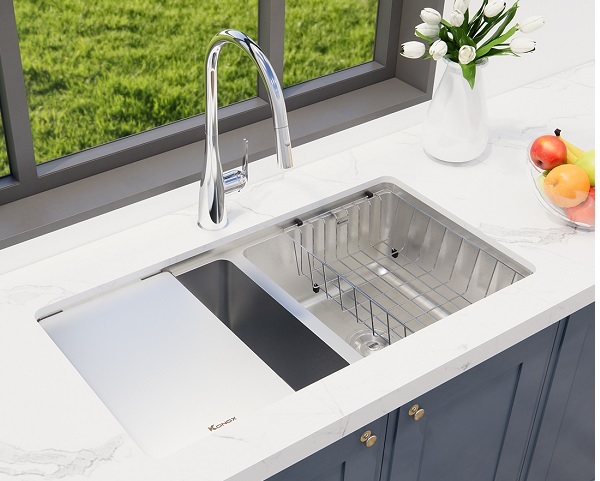 CHẬU RỬA BÁT CHỐNG XƯỚC KONOX WORKSTATION SINK – UNDERMOUNT SINK KN8646DU DEKOR