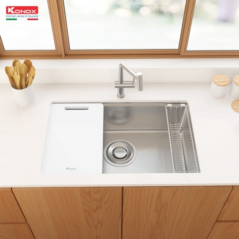 CHẬU RỬA BÁT CHỐNG XƯỚC KONOX PHONG CÁCH NHẬT TARI 7648SR