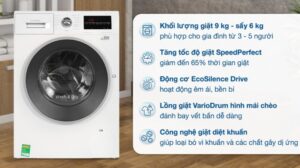 MÁY GIẶT BOSCH KẾT HỢP SẤY 9KG/6KG HMH.WNA14400SG SERIES 4 - say bosch 9 kg wna14400sg638473451473636731