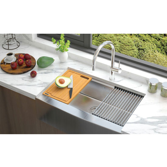 CHẬU RỬA BÁT KONOX WORKSTATION SINK – APRON SINK KN8051AS CURVE