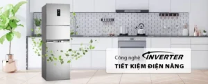 TỦ LẠNH ELECTROLUX 3 CÁNH 337 LÍT EME3700H-A INVERTER MÀU BẠC - tu lanh electrolux 340 lit eme3700h a cong nghe inverter