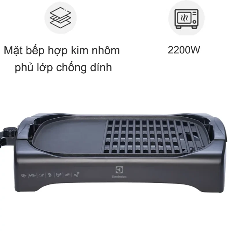 VỈ NƯỚNG ĐIỆN ĐỂ BÀN ELECTROLUX ETTG1-40BK