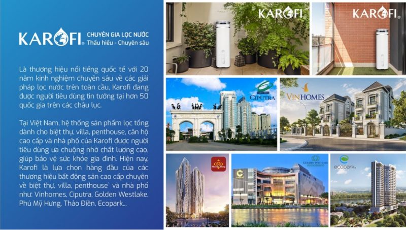 THÔNG TIN VỀ LỌC NƯỚC KAROFI