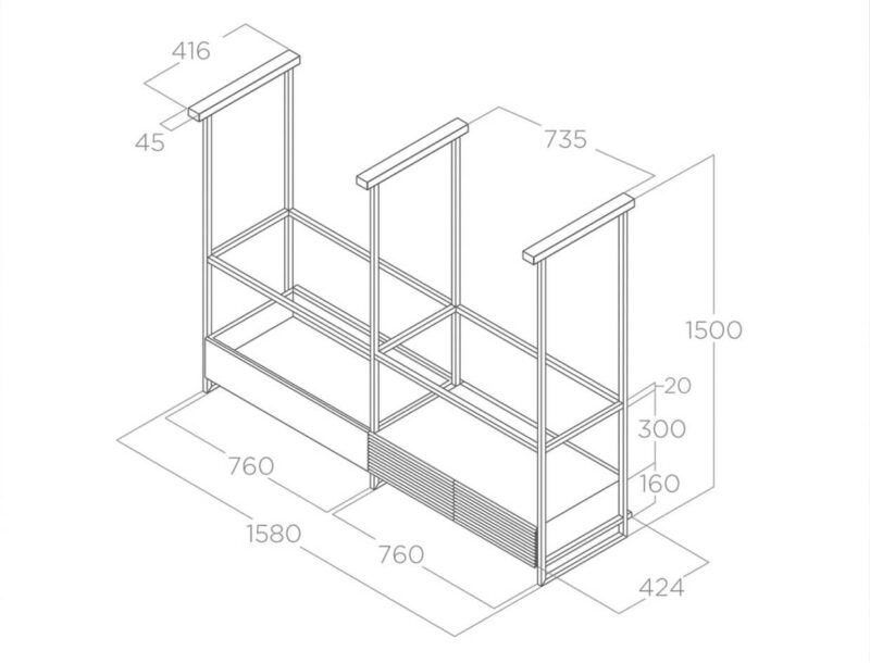MÁY HÚT MÙI ÁP TƯỜNG ELICA OPEN SUITE BL/F/160