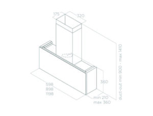 MÁY HÚT MÙI ÁP TƯỜNG ELICA RULES BL/F/60 - 10 9
