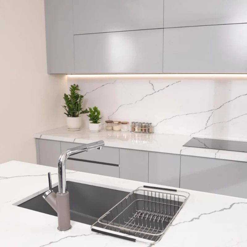 VÒI RỬA BÁT DÂY RÚT KONOX ARTAN GREY