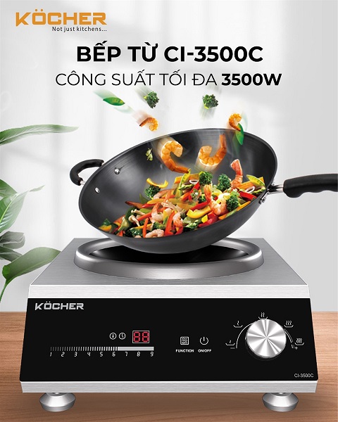 BẾP ĐIỆN TỪ CÔNG NGHIỆP KOCHER CI-3500C