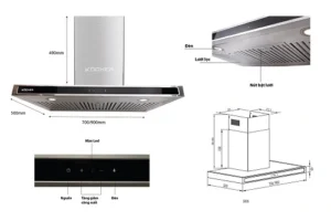 MÁY HÚT MÙI KOCHER K-229S 90CM - 2.May hut mui Kocher K 229S 70
