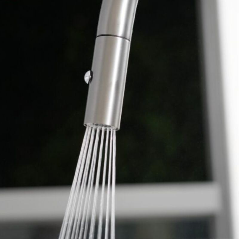 VÒI RỬA BÁT DÂY RÚT KONOX VENICE GUN METAL