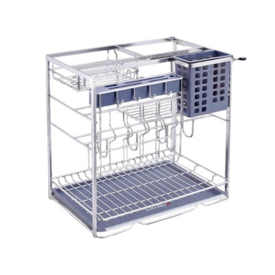 GIÁ ĐỰNG CHAI LỌ GIA VỊ DAO THỚT NAN DẸT GRANDX XK.30S 30CM