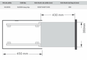 GIÁ ĐỰNG CHAI LỌ GIA VỊ DAO THỚT NAN DẸT GRANDX XK.B35S - 2 2 XK B25S