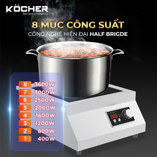 BẾP ĐIỆN TỪ CÔNG NGHIỆP KOCHER CI-3600F
