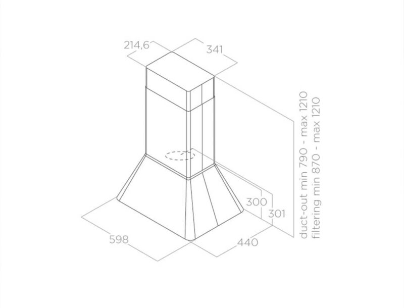 MÁY HÚT MÙI ĐẢO BẾP ELICA IKONA BL MAT/A/60