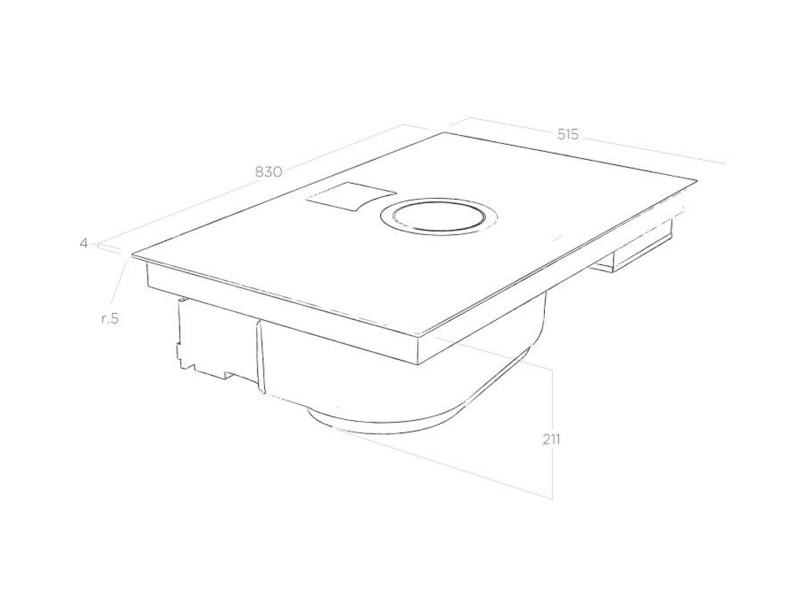 BẾP TÍCH HỢP HÚT MÙI ELICA NIKOLATESLA SWITCH WH/F/83