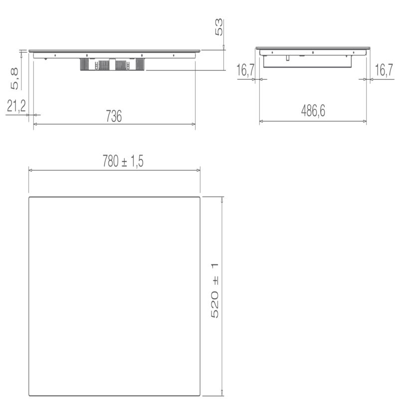 BẾP TỪ ELICA RATIO 804 PLUS BL