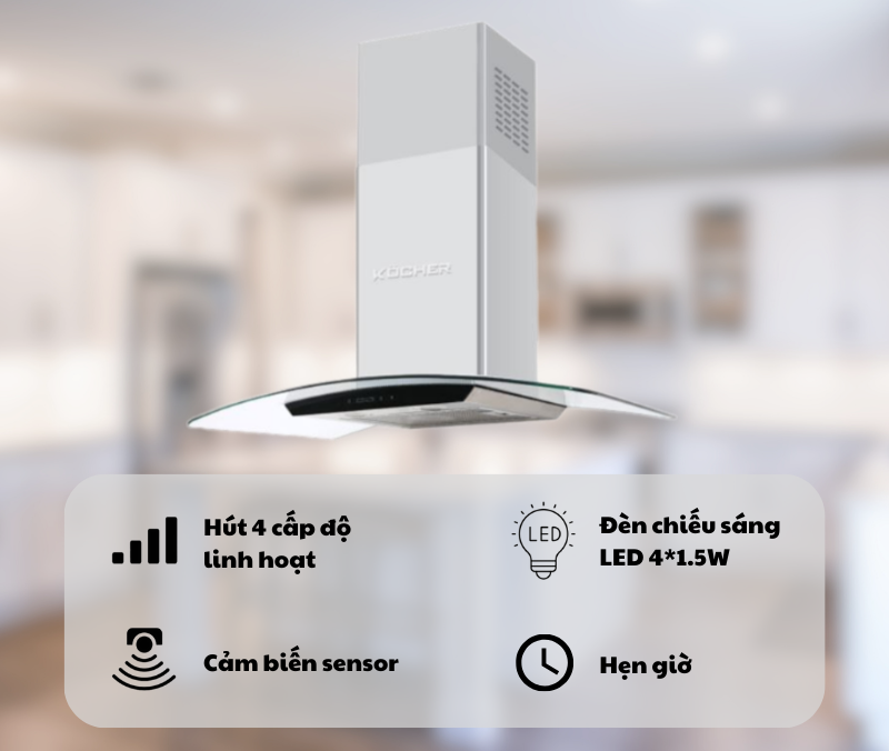 MÁY HÚT MÙI KOCHER K-229S 90CM