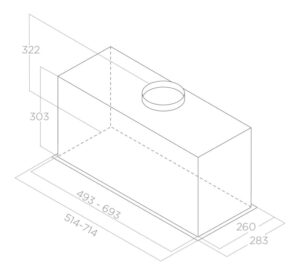 MÁY HÚT MÙI ÂM TỦ ELICA LANE MBL/A/72 - SP Lane Technology