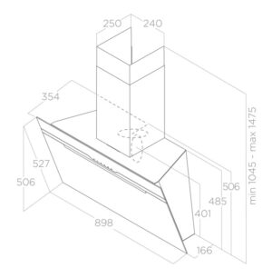 MÁY HÚT MÙI ÁP TƯỜNG ELICA MAJECTIC BL/A/60 - SP Majestic technology 2
