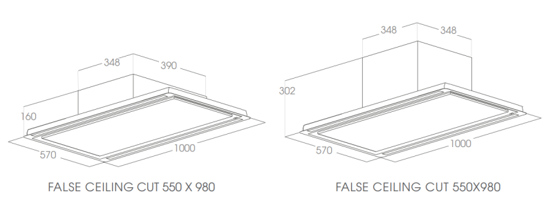 MÁY HÚT MÙI ÂM BÀN ELICA HILIGHT GLASS H30 WH/A/100