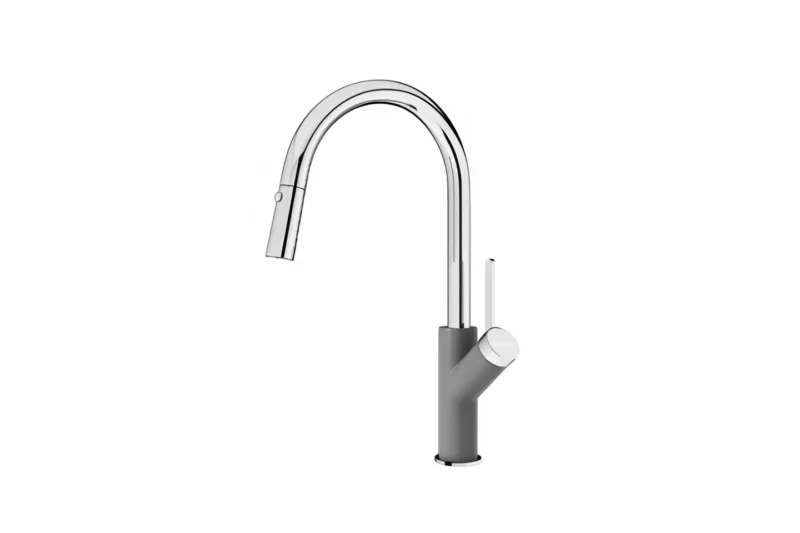 VÒI RỬA BÁT DÂY RÚT KONOX PONTE GREY