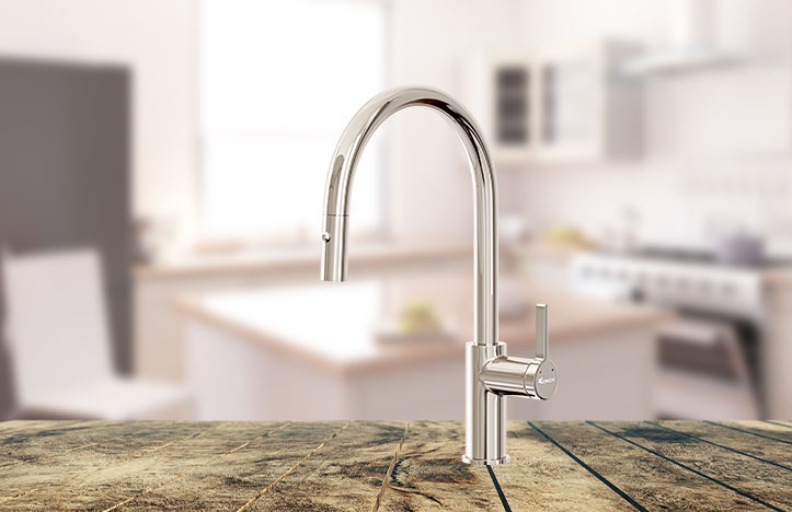 VÒI RỬA BÁT DÂY RÚT KONOX ALTO NICKEL
