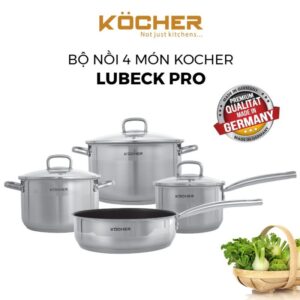 BỘ NỒI KOCHER LUBECK PRO  - bo noi 4 mon kocher lubeck pro