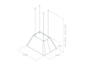 MÁY HÚT MÙI ÂM TỦ ELICA IKONA LIGHT WH/F/60 - h24