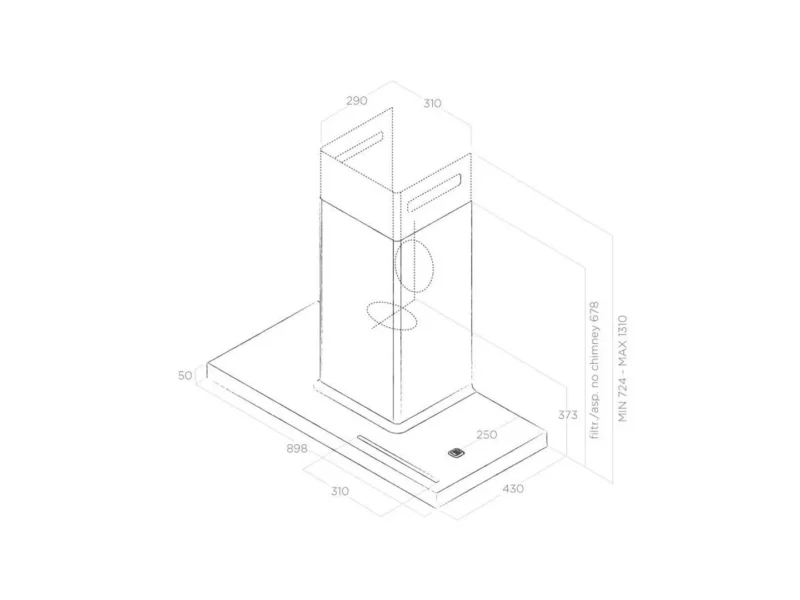 MÁY HÚT MÙI ÁP TƯỜNG ELICA BIO WH/A 90 ROVERE