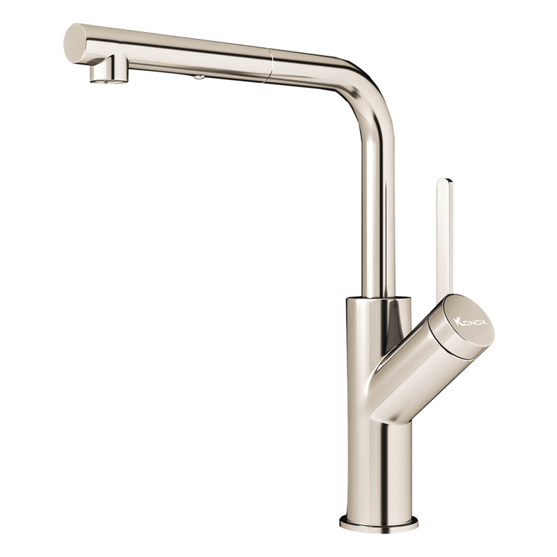 VÒI RỬA BÁT DÂY RÚT KONOX ARTAN NICKEL