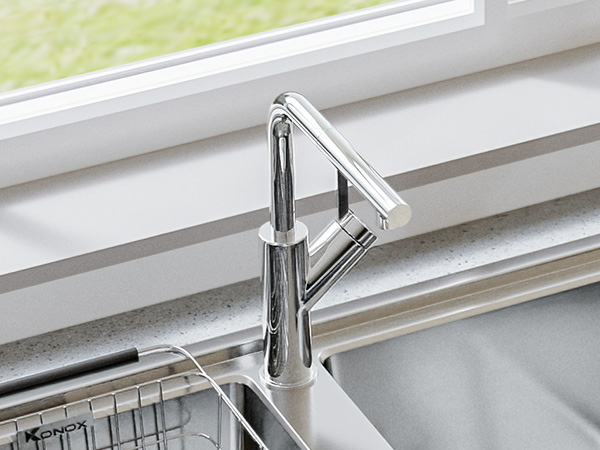 VÒI RỬA BÁT DÂY RÚT KONOX ARTAN CHROME
