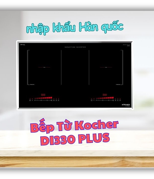 HÌNH ẢNH THỰC TẾ CỦA BẾP TỪ 2 VÙNG NẤU KOCHER DI-330 PLUS
