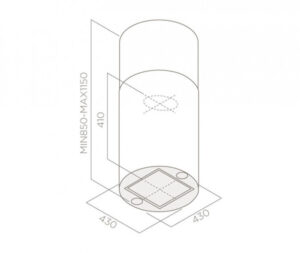 MÁY HÚT MÙI ĐẢO BẾP ELICA TUBE PRO ISLAND IX/A/43 - may hut mui Elica TUBE ISLAND 2