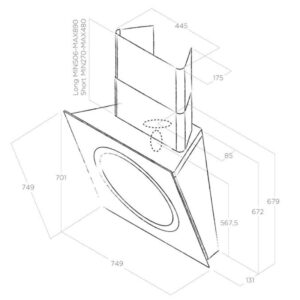 MÁY HÚT MÙI ÁP TƯỜNG ELICA OM AIR BL/F/75 - may hut mui elica om air blf75 3
