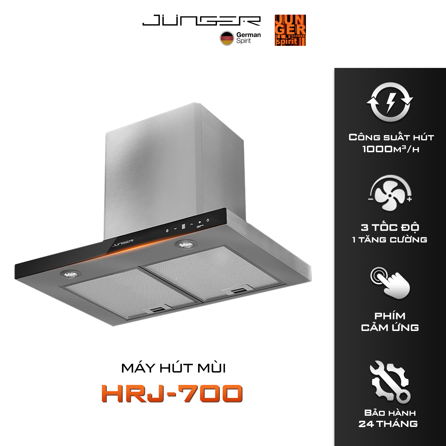 Tại sao MÁY HÚT MÙI JUNGER HRJ-700 là sự lựa chọn tuyệt vời cho ngôi nhà hiện đại?