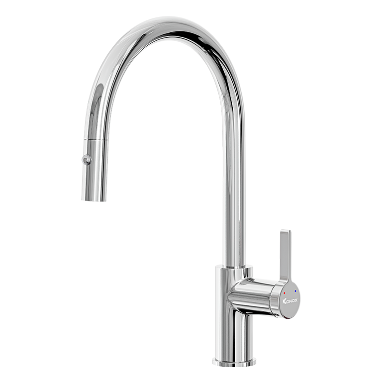 VÒI RỬA BÁT DÂY RÚT KONOX ALTO CHROME