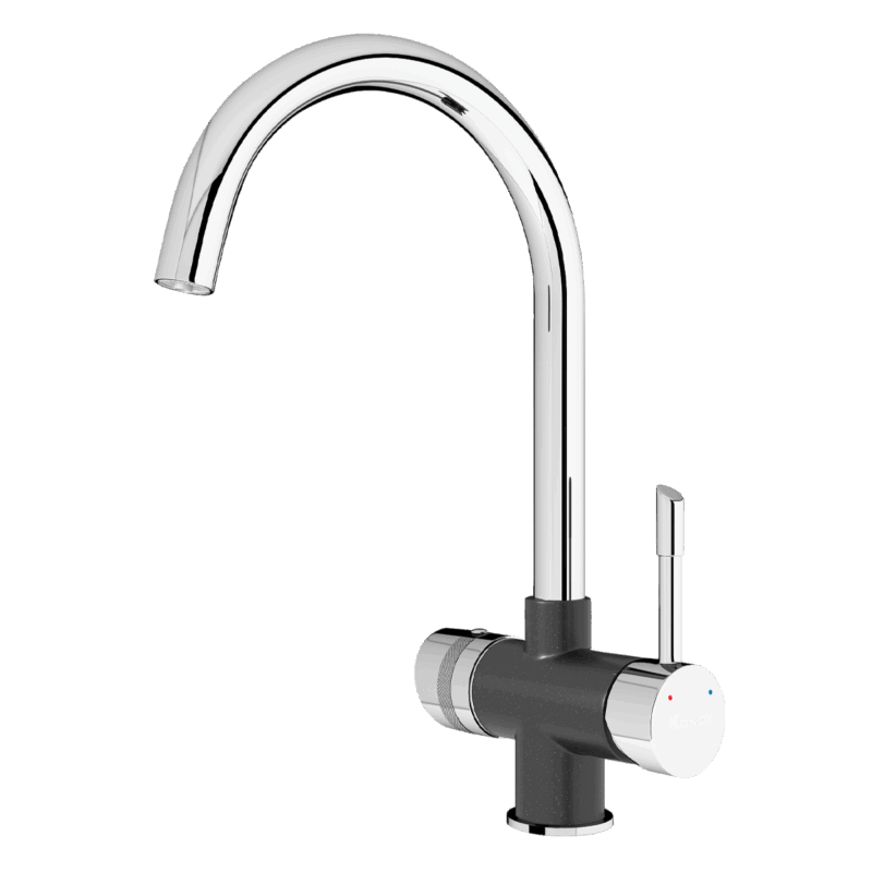 VÒI RỬA BÁT BA ĐƯỜNG NƯỚC KONOX TRIM-WATER BLACK